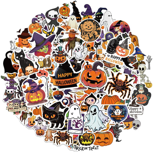 winthrop 100 Pcs Halloween Stickers Vinyl Waterproof Bulk Laptop Stickers Halloween Party Favors Best Choice for Halloween Classroom Crafts & Halloween Party Decoration