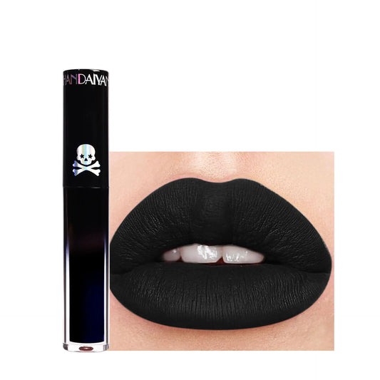 Sunnyvale Liquid Black Lipstick for Women Halloween Color Stay Long Lasting Warm Brown Matte Lip stick for Latte Makeup Transferproof & Smudgeproof 12#