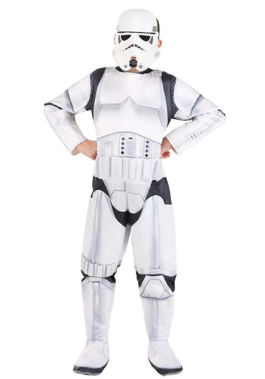 Star Wars Boys Deluxe Stormtrooper Costume Kids Halloween Costume Child- Officially Licensed 2X-Large